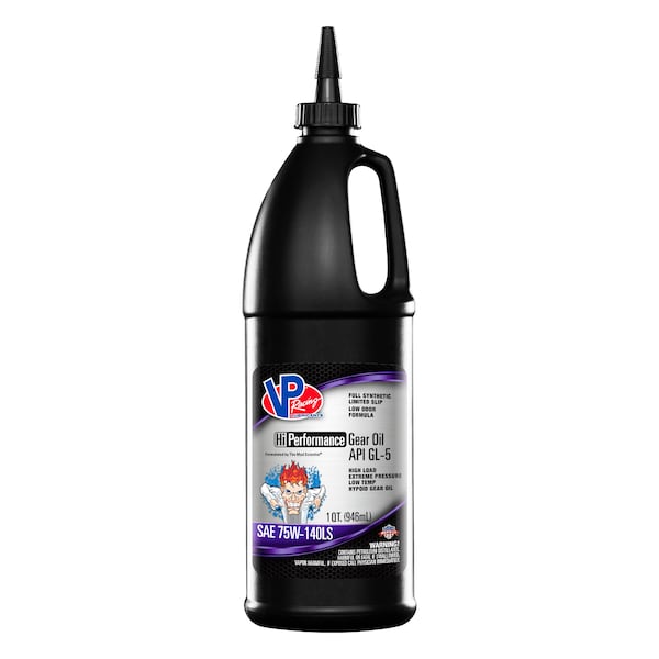 Vp Racing Fuels VP GL-5 Full Synthetic SAE 75W-140 Hi Perf Gear Oil QT 2707 - main